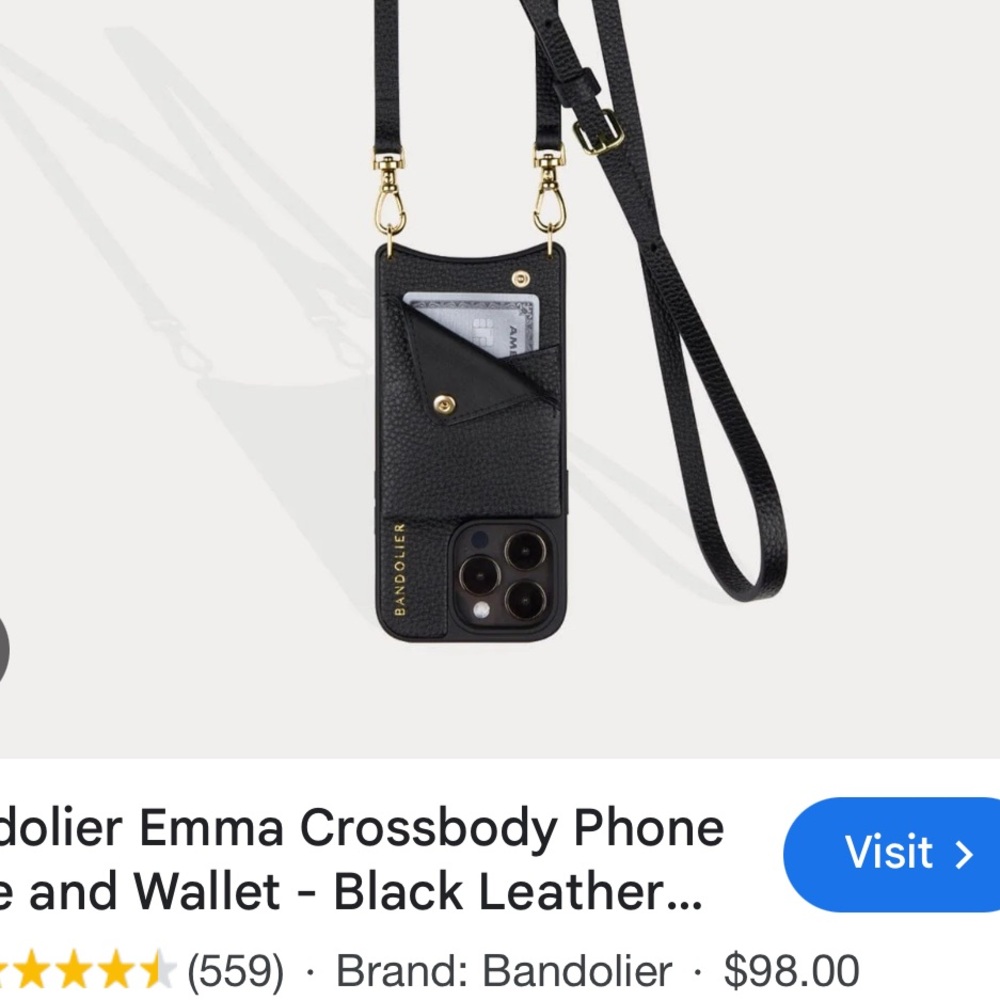 Bandolier IPhone 13 Pro Emma Phone Wallet Case